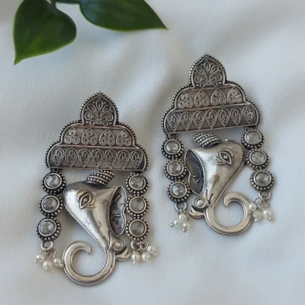 Gaj-mukut SLA earrings