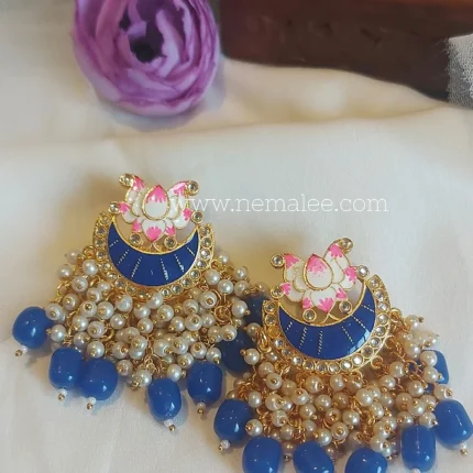 Padma -premium meenakari earrings