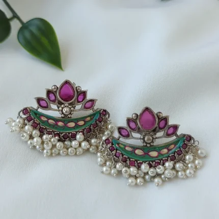 Mandara-premium sla handpainted earrings