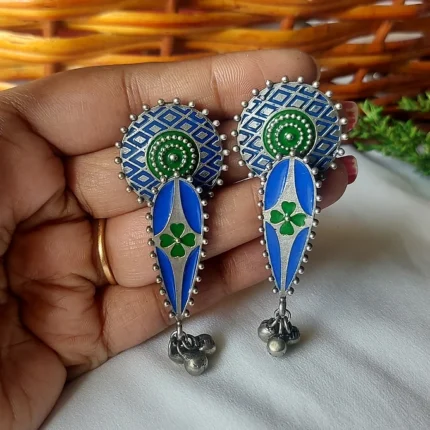 Punarnavi-SLA handpainted earrings