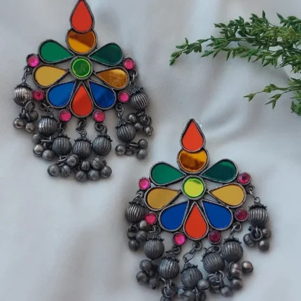 Flower-Afghani earrings