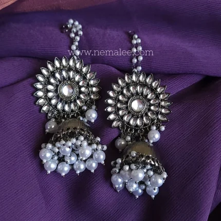 Mudda mandaram- premium black finish jumkha