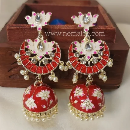 Half Moon jumkha in red