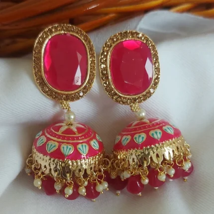 Ruby pink light weight jumkha