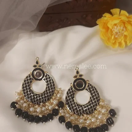 Myra- premium quality chandbalis in black