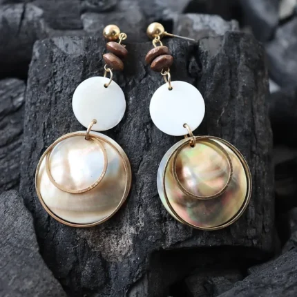 Ladder of circles -modern earrings