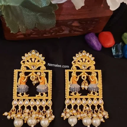 Shahinayi design with kundanand pearl detailings