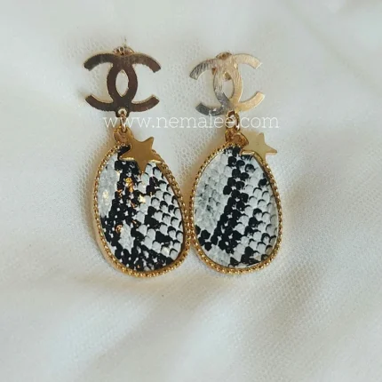 Snake skin patterned  danglers